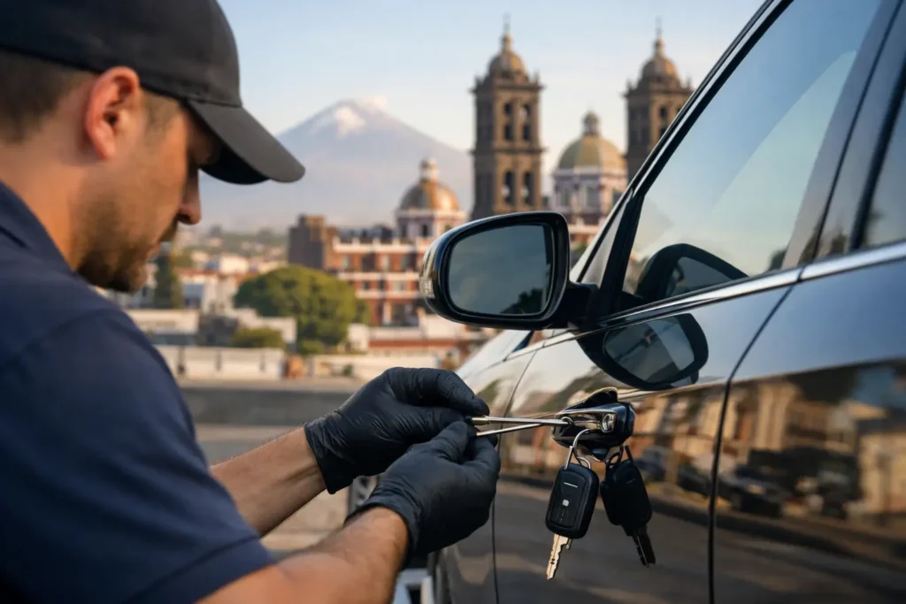 Cómo abrir auto bloqueado en Puebla